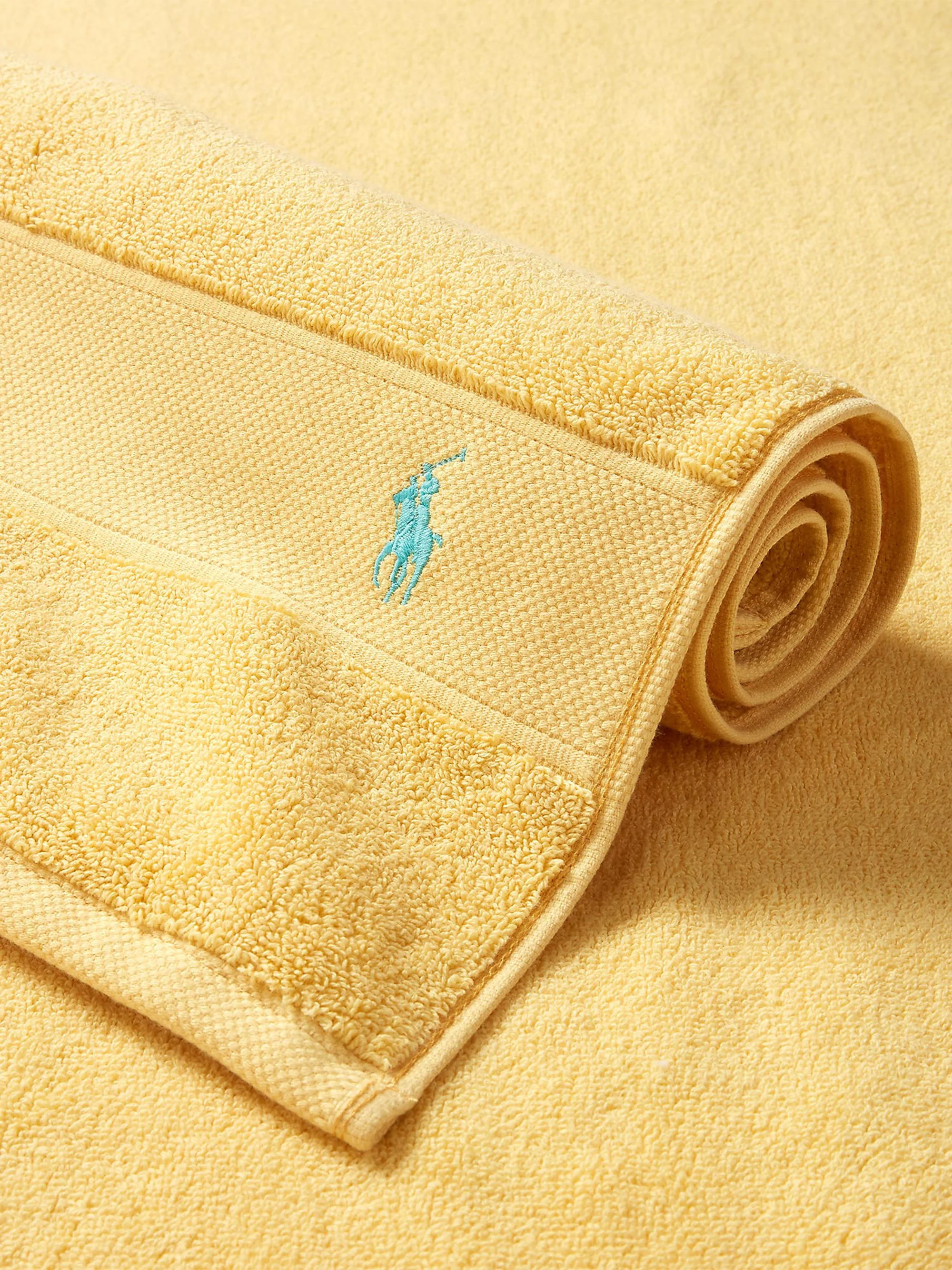Polo Player Cotton Bath Mat - Corn Yellow - 1
