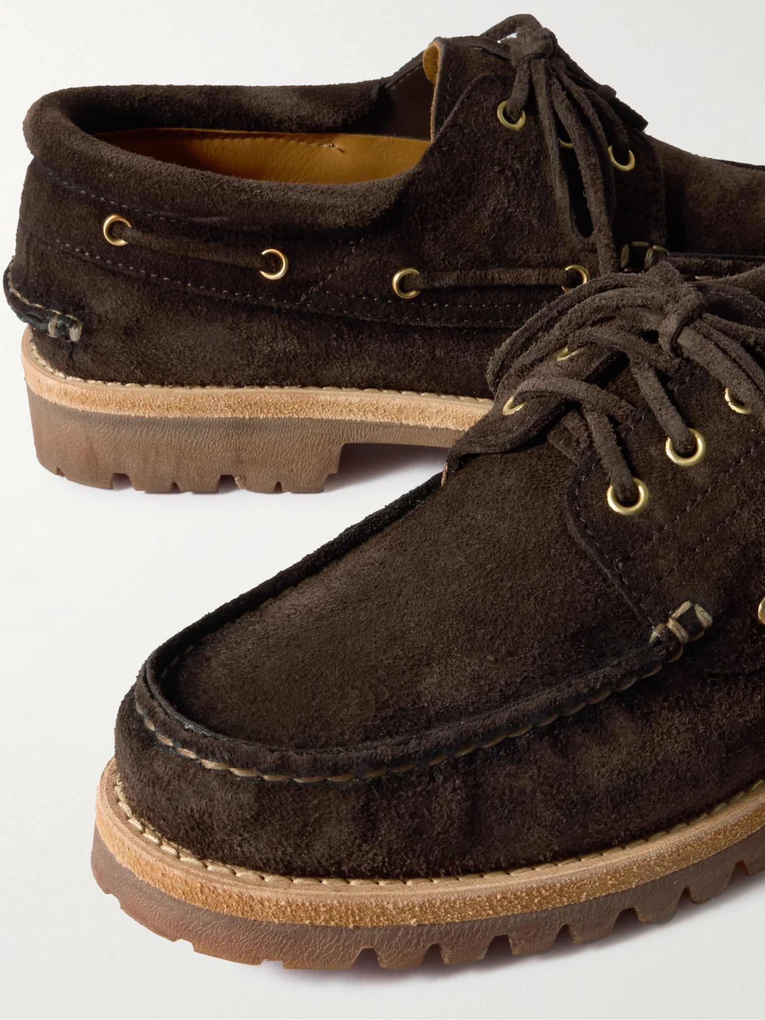 Heritage Flexi 001 Suede Boat Shoes Dark brown - 5