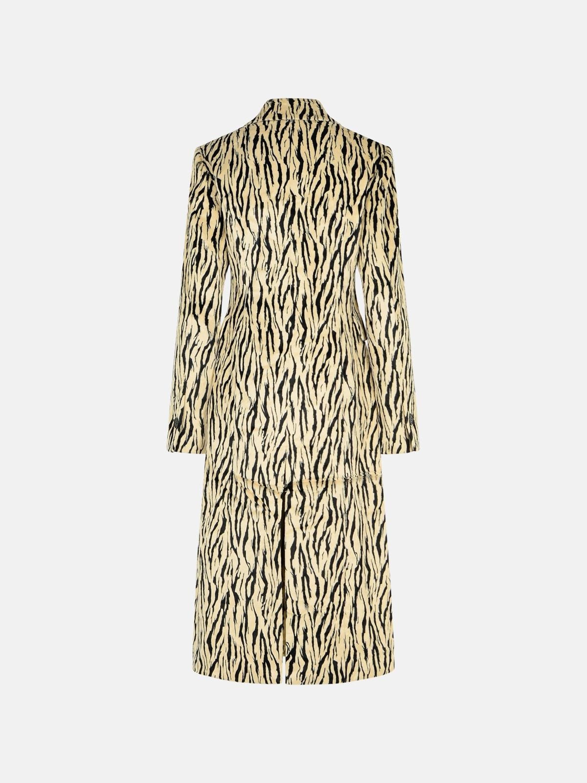 PRINTED FAUX FUR COAT - 3