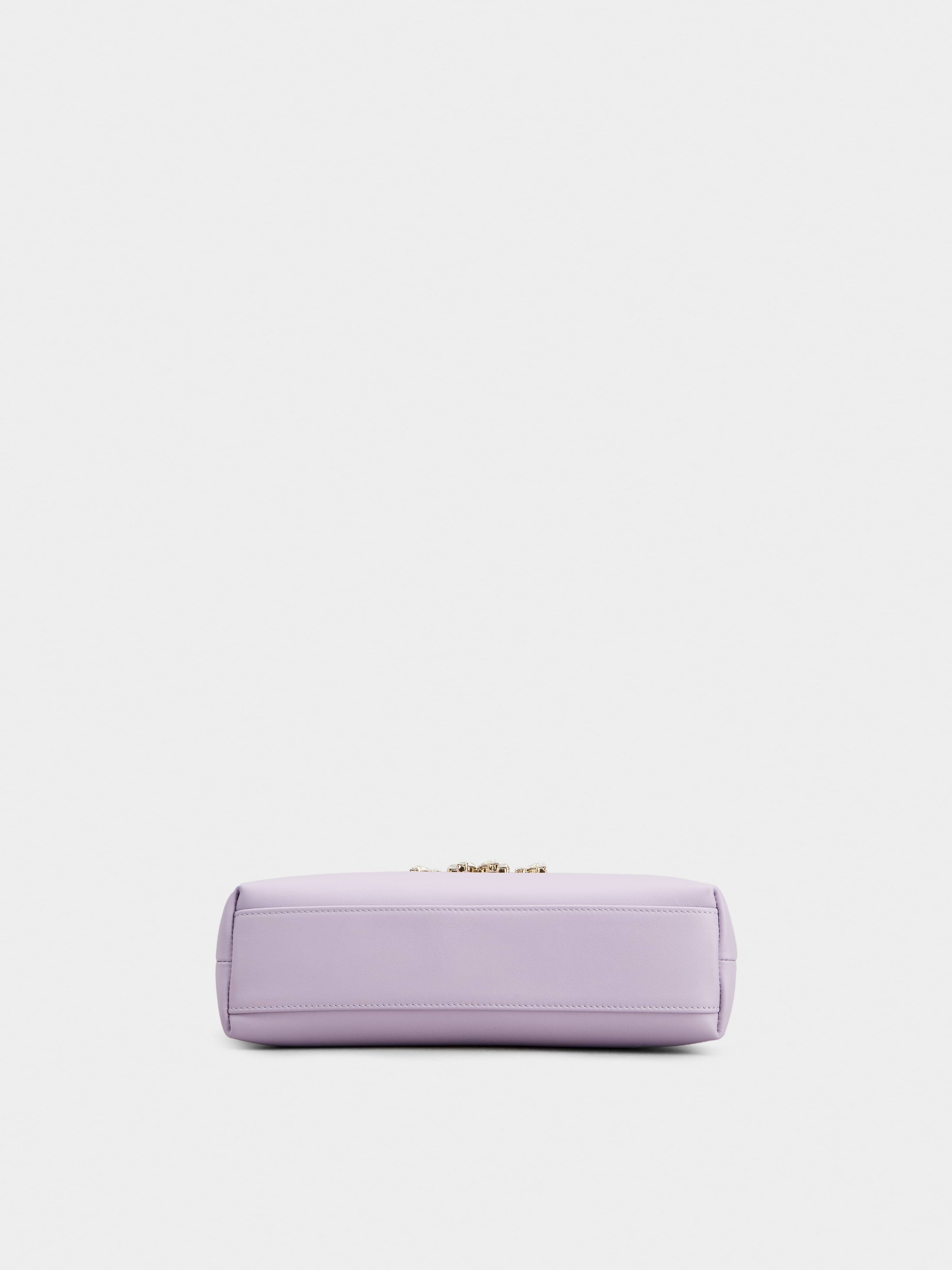 RV Nightlily Broche Vivier Buckle Mini Bag in Leather - 6