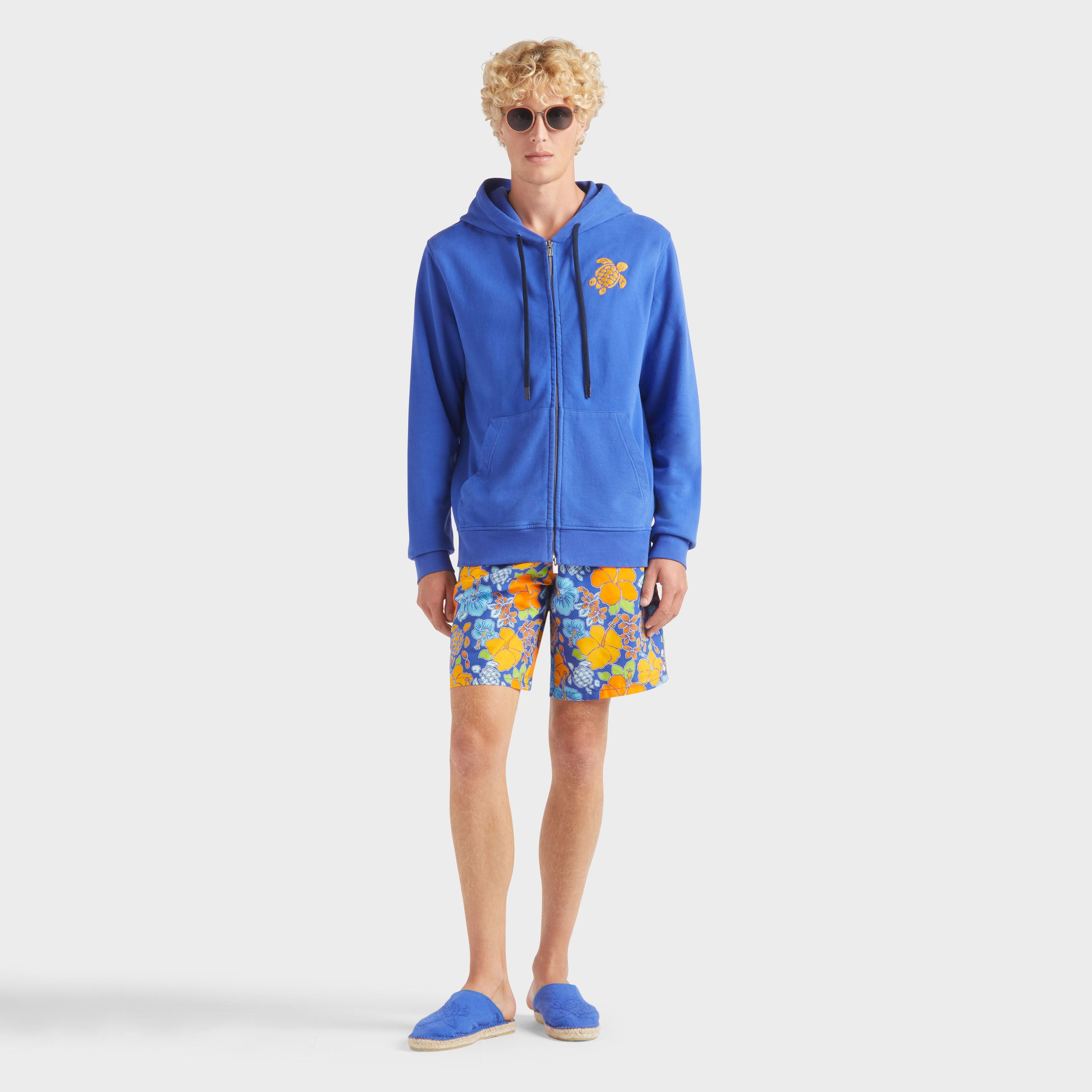 Men Cotton Full Zip Cardigan Turtle - 5