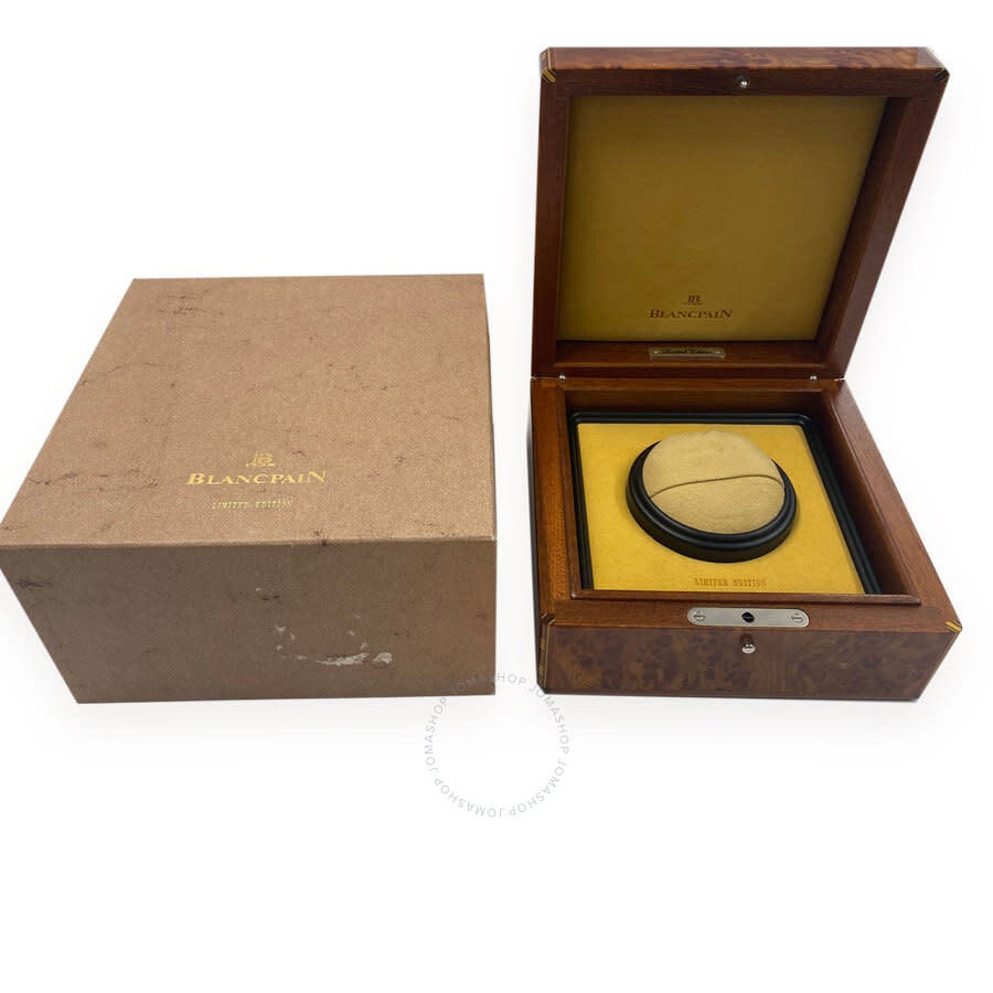 Pre-owned Blancpain Villeret Automatic Diamond Blue Dial Ladies Watch 2102 - 3