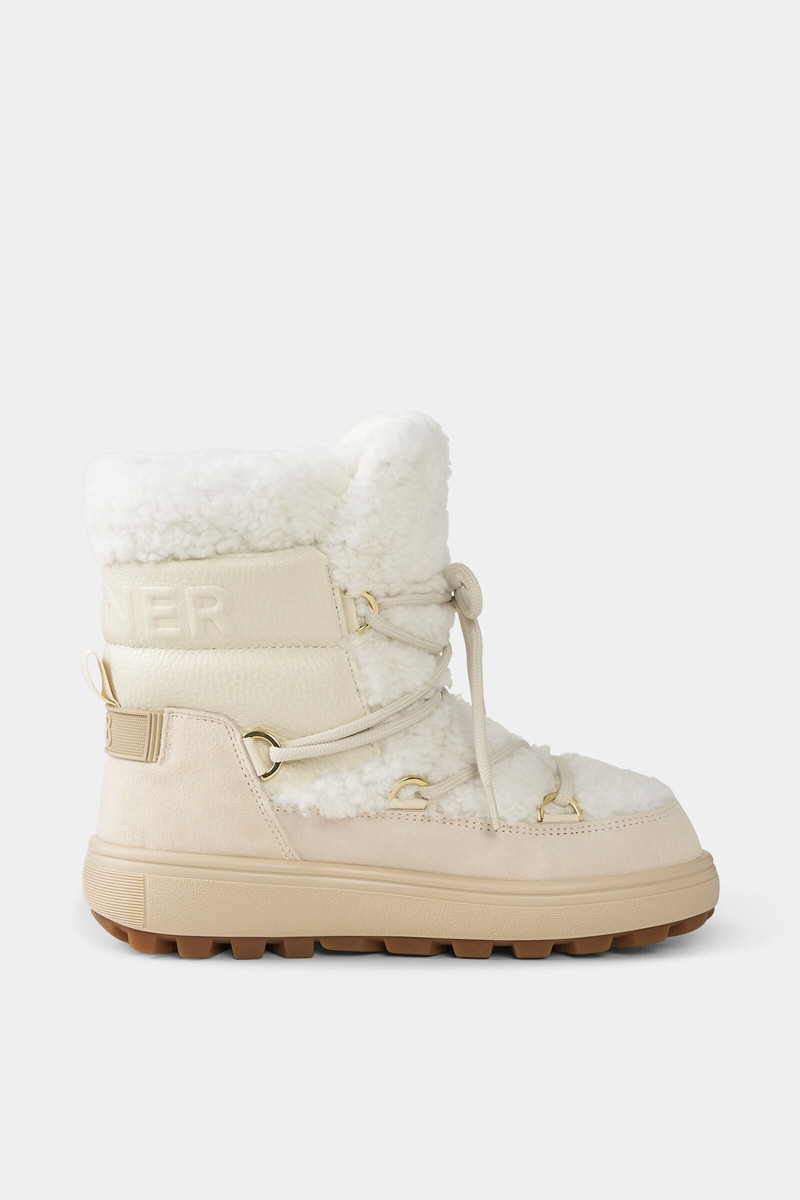 BOGNER Chamonix snow boots with spikes in Off-White outlook