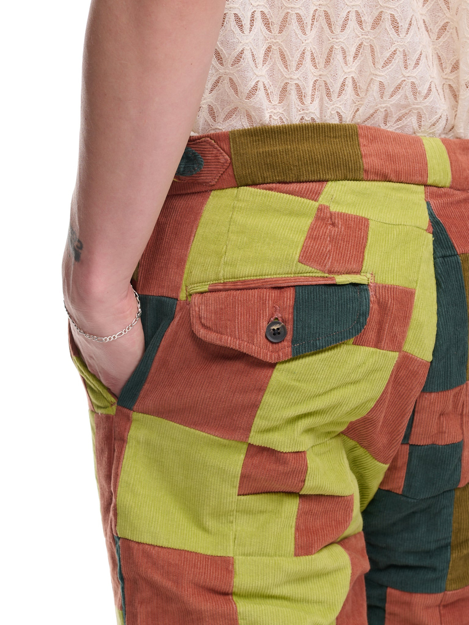 Corduroy Four Patch Trousers - 5