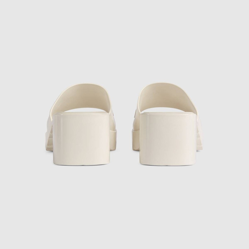 GUCCI Women's rubber slide sandal outlook