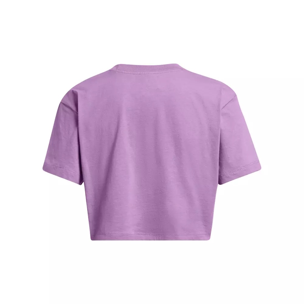 Women's Bubble Script Crop Tee - 4