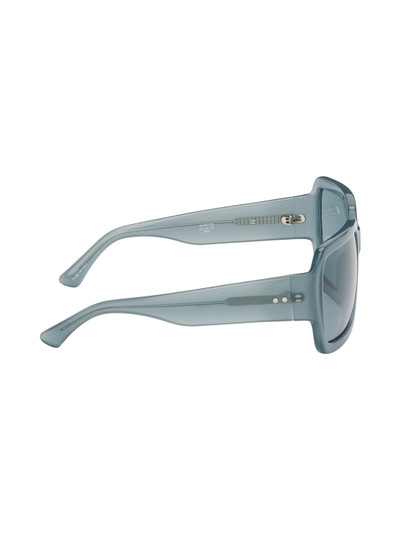 Dries Van Noten Blue Linda Farrow Edition Oversized Sunglasses outlook