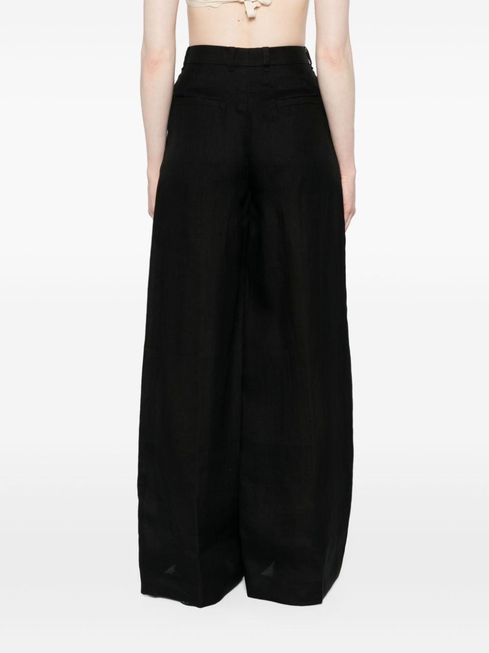 wide-leg sailor trousers - 4