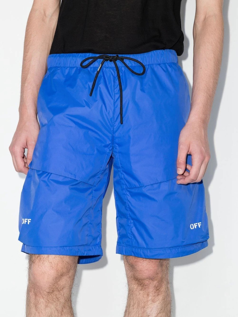Off-White logo-print track shorts outlook