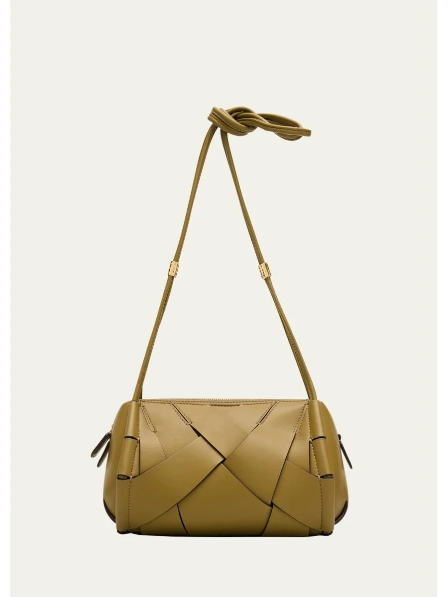 Charlotte Woven Leather Camera Bag - 1
