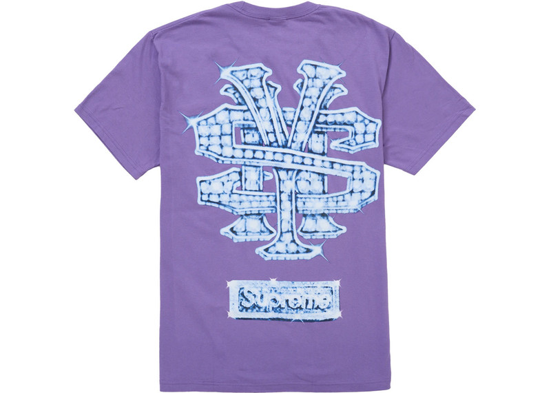 Supreme Supreme Snowman Tee Purple outlook