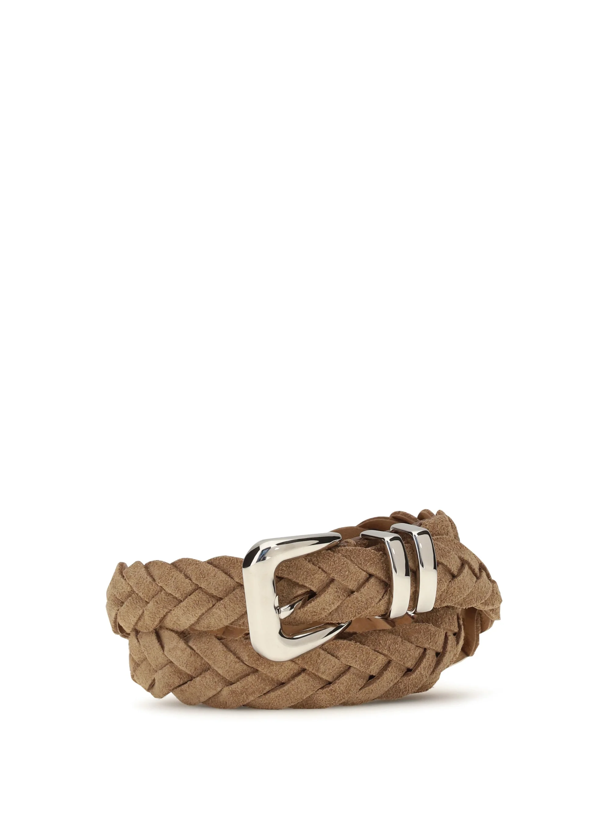 Brunello Cucinelli Men Leather Woven Belt - 1