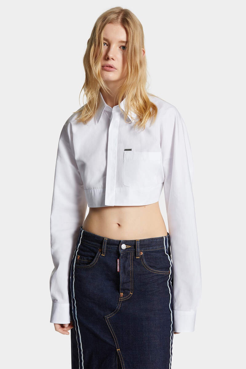 ROUNDED CROPPED SHIRT - 3