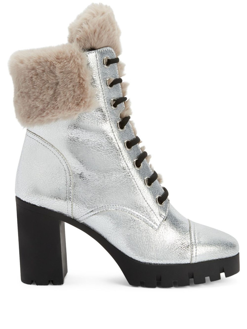 Moyra 90mm metallic-effect boots 1