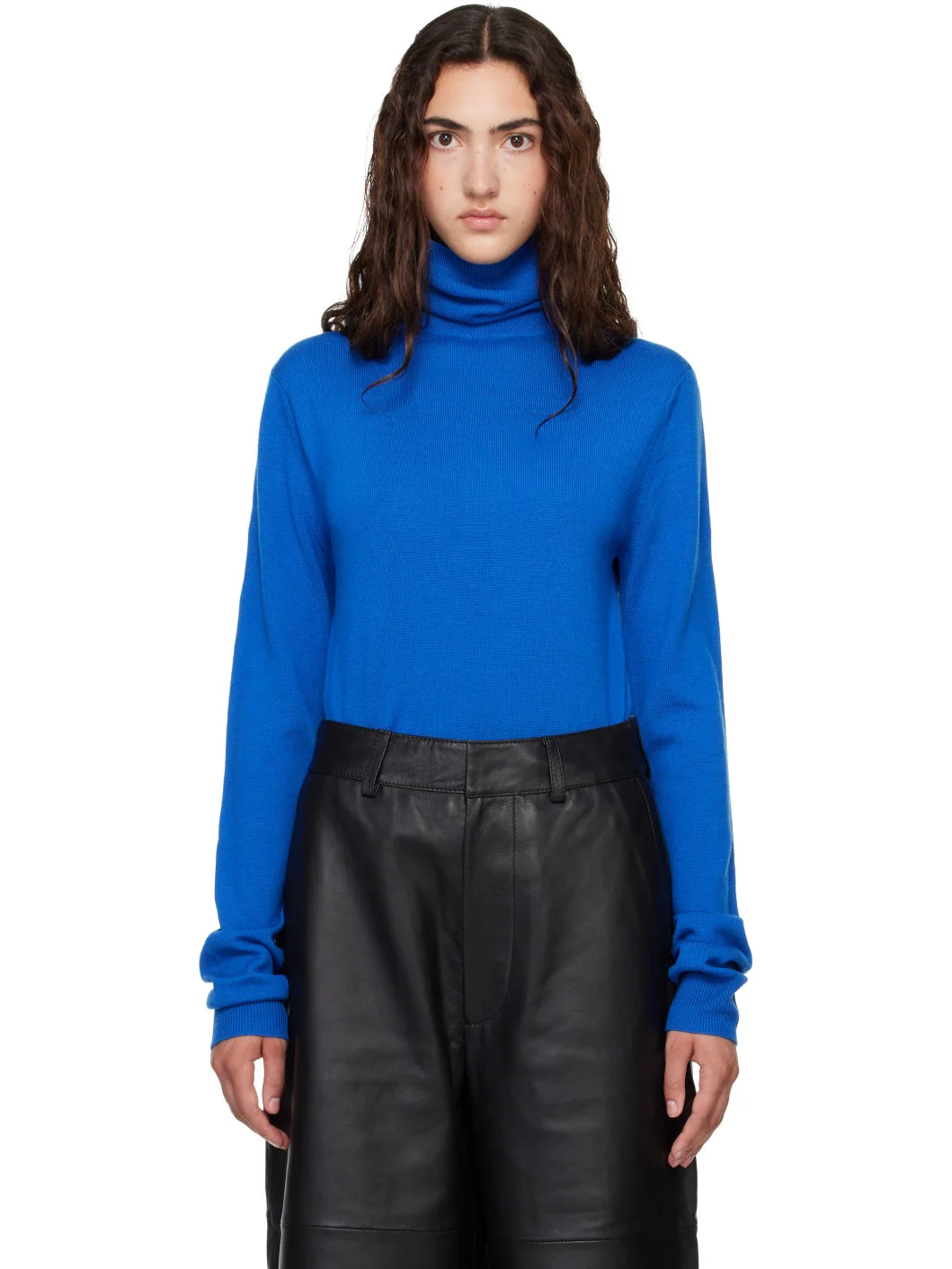 Blue Eve Thin Turtleneck Sweater - 1