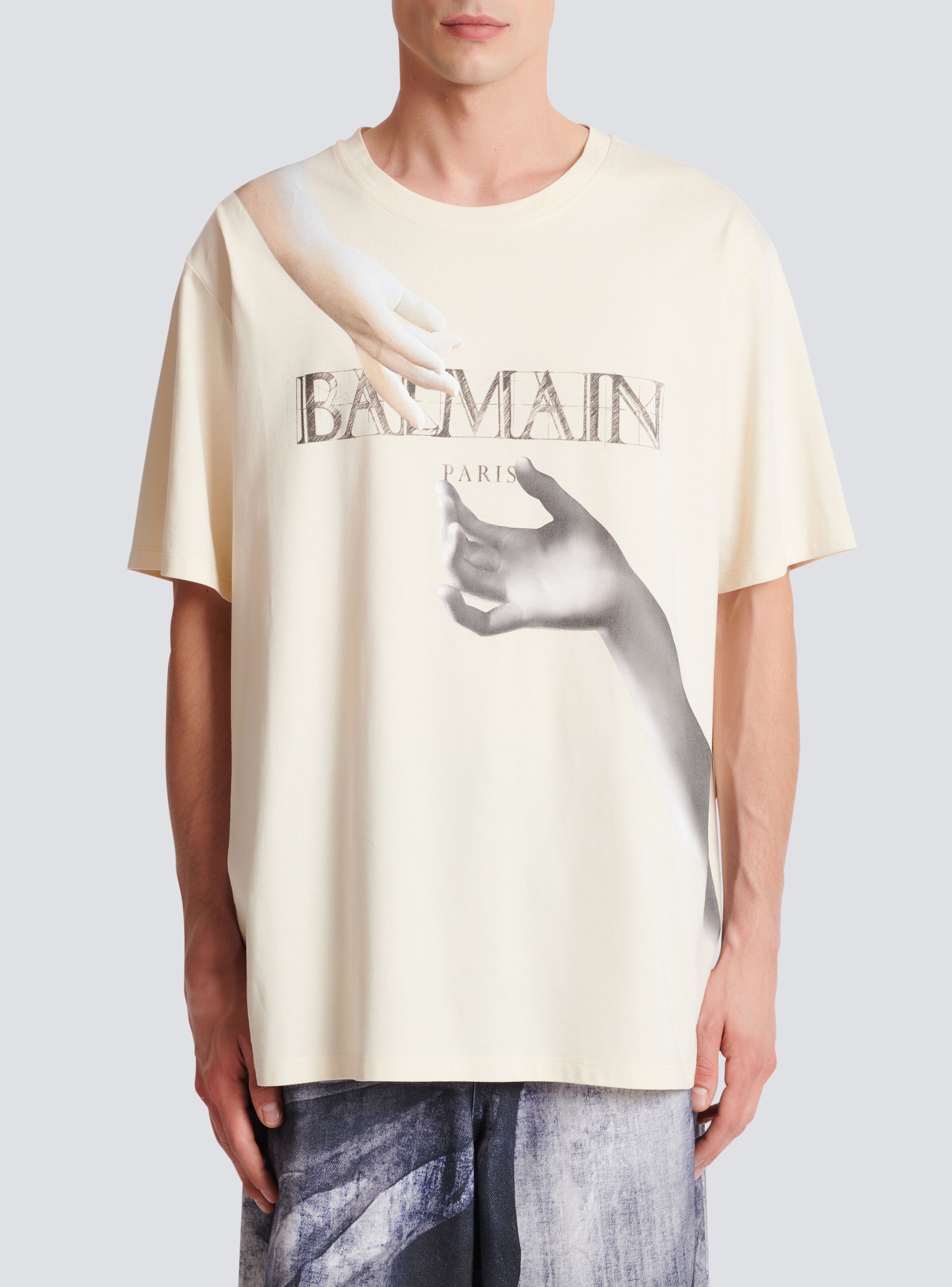 Loose-fitting statue T-shirt - 5