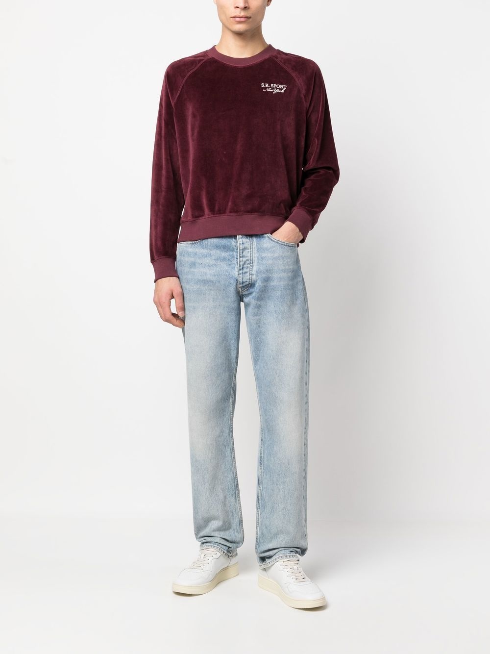 logo-embroidered long-sleeve sweatshirt - 2