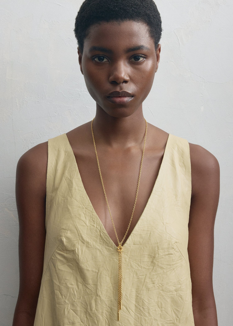 TOTEME Rope lariat gold outlook