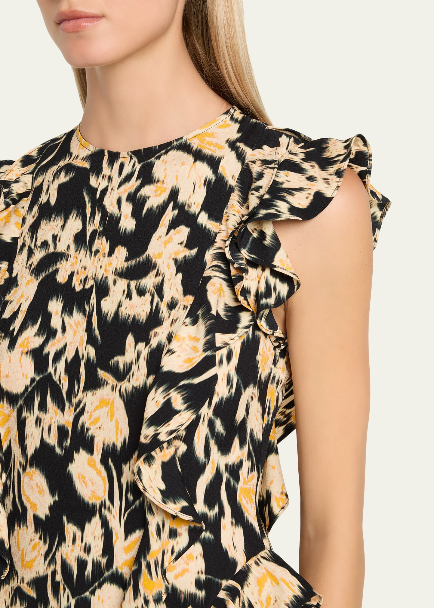 Flo Floral Flutter-Sleeve Midi Dress - 5