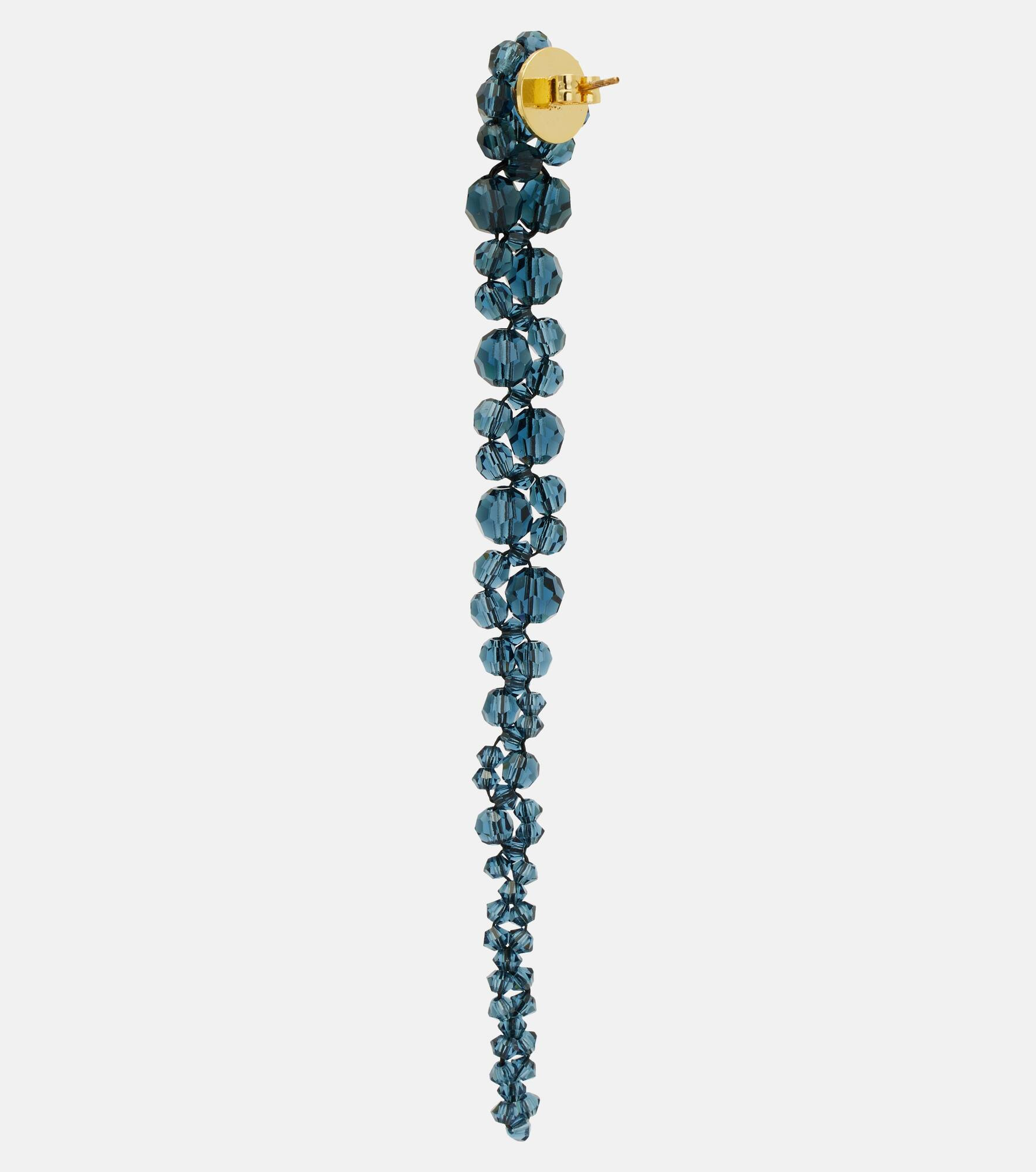 Crystal-embellished drop earrings - 5