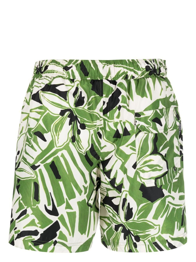 Palm Angels floral-print drawstring swim shorts outlook