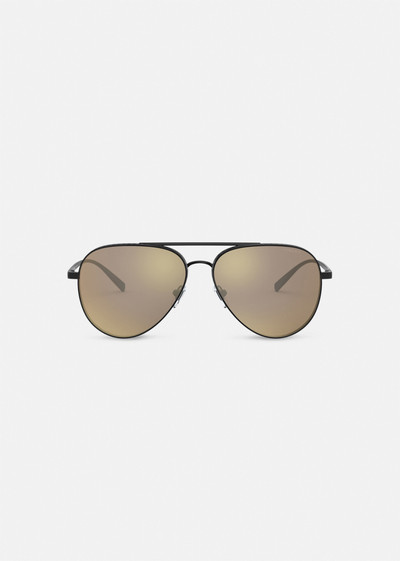 VERSACE Greca Pilot Sunglasses outlook