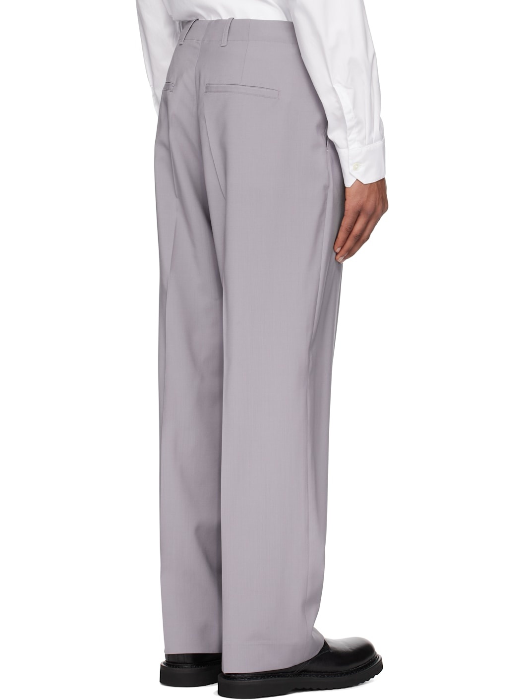 Gray Borrowed Chino Trousers - 3