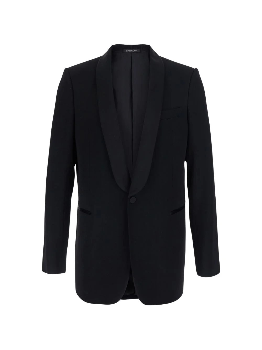 single-button tuxedo jacket with a satin shawl lapel - 1