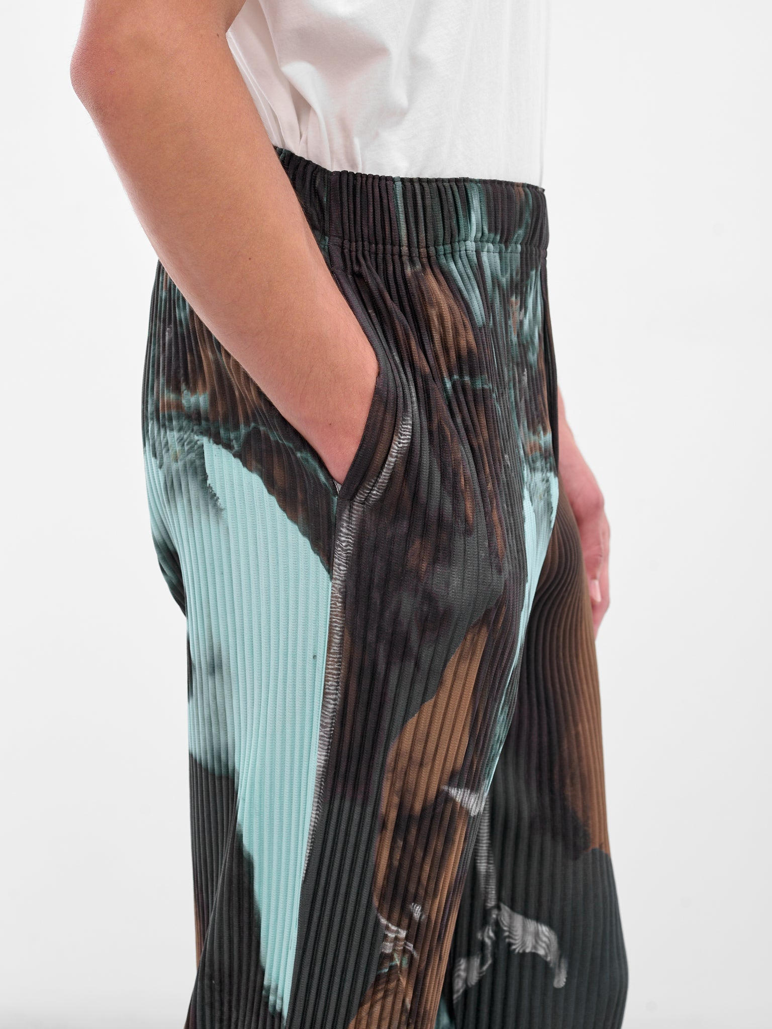 Brown Agate Pleated Trousers - 4