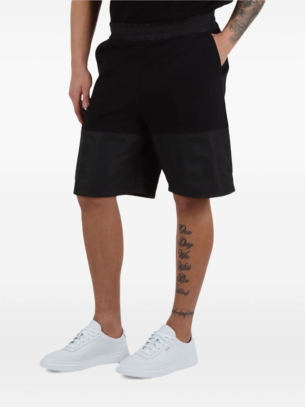 cotton track shorts - 2
