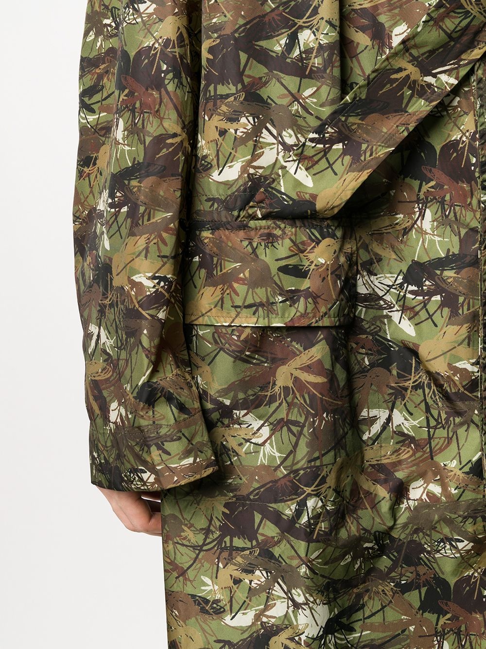 camouflage-print single-breasted coat - 5