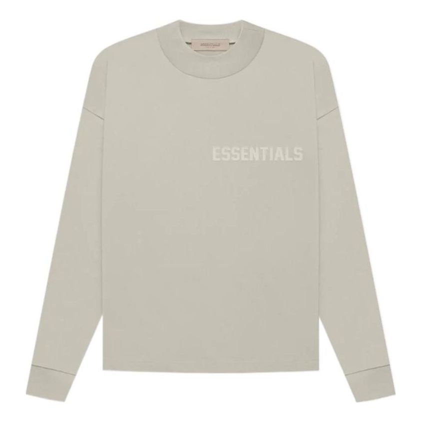 Fear of God Essentials FW22 Ls Tee smoke Logo T-Shirts ' Grey' ESSLTLE2011MJ - 1