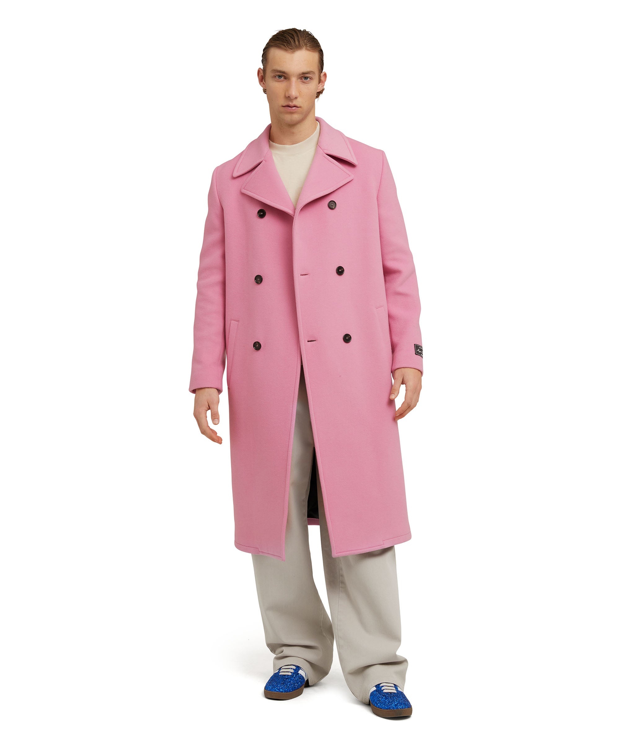 Virgin wool "Wool Coating" double-breasted coat - 5
