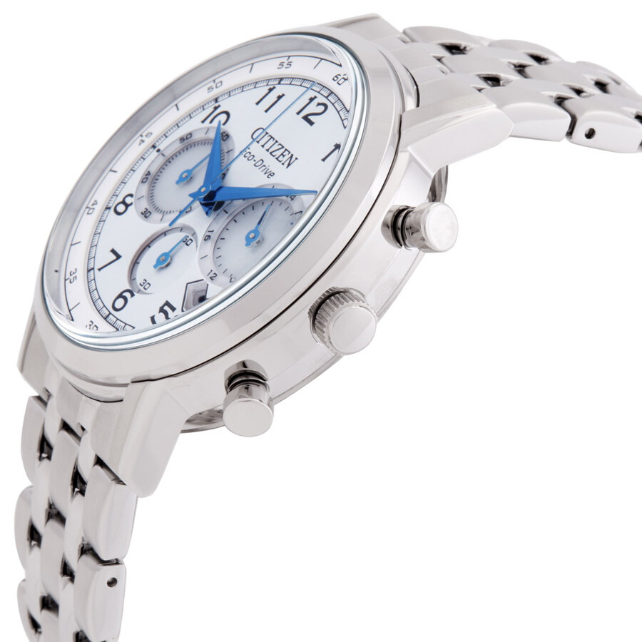 Citizen - Citizen Eco-Drive Chronograph White Dial Men's Watch CA4630-53A - 2