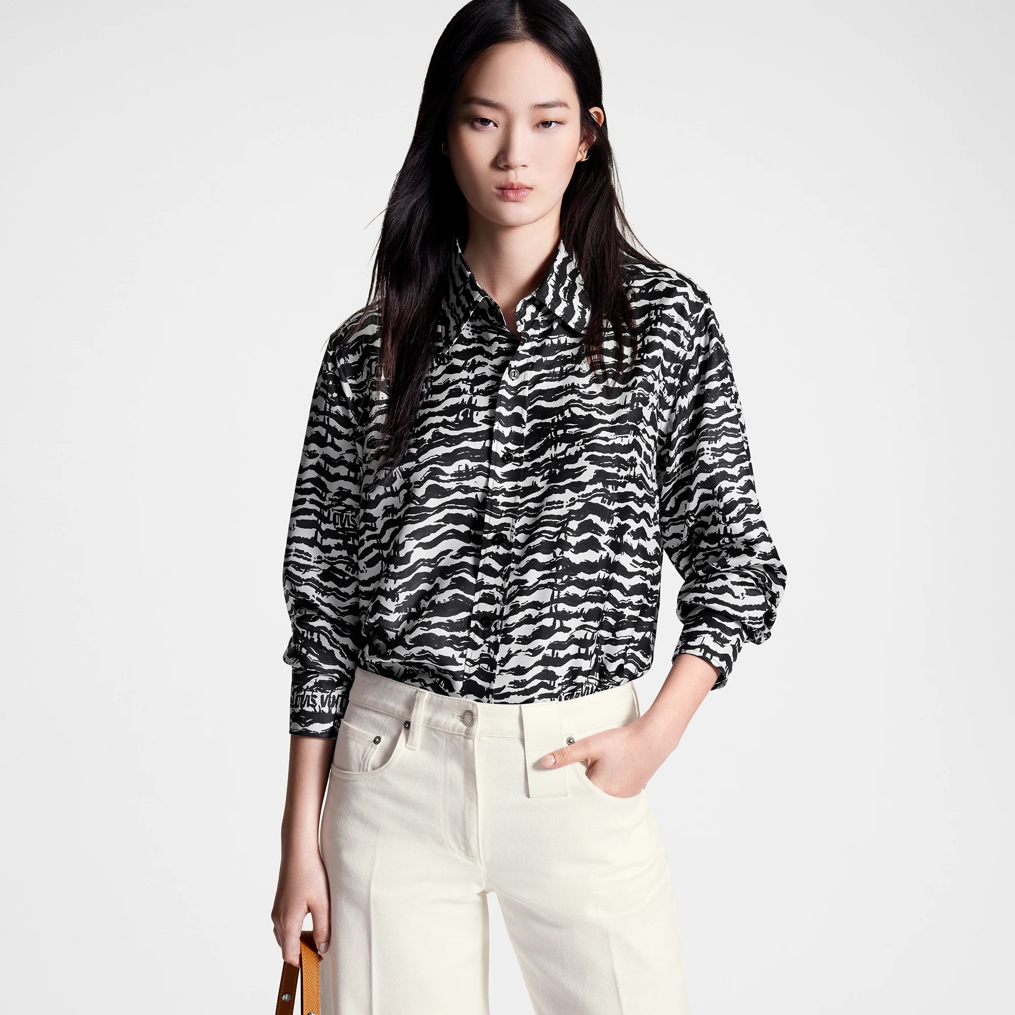 Ink Tiger Silk Shirt - 5