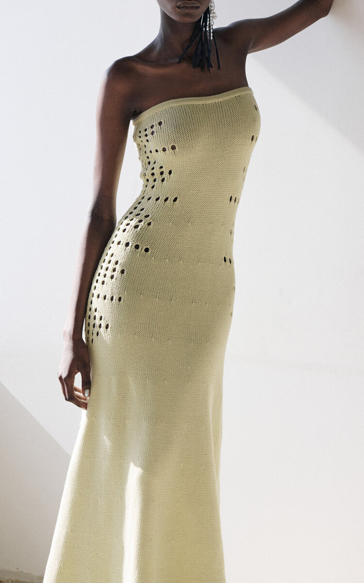 Mavis Cutout Spesso Knit Maxi Dress yellow - 2