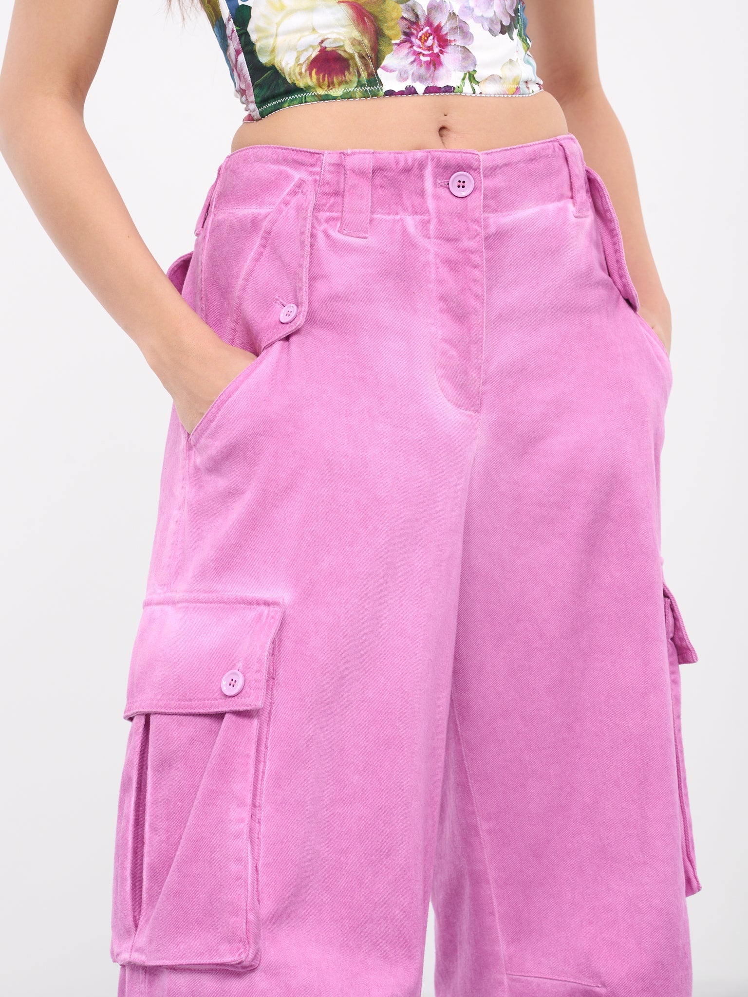 Cotton Drill Cargo Pants - 5