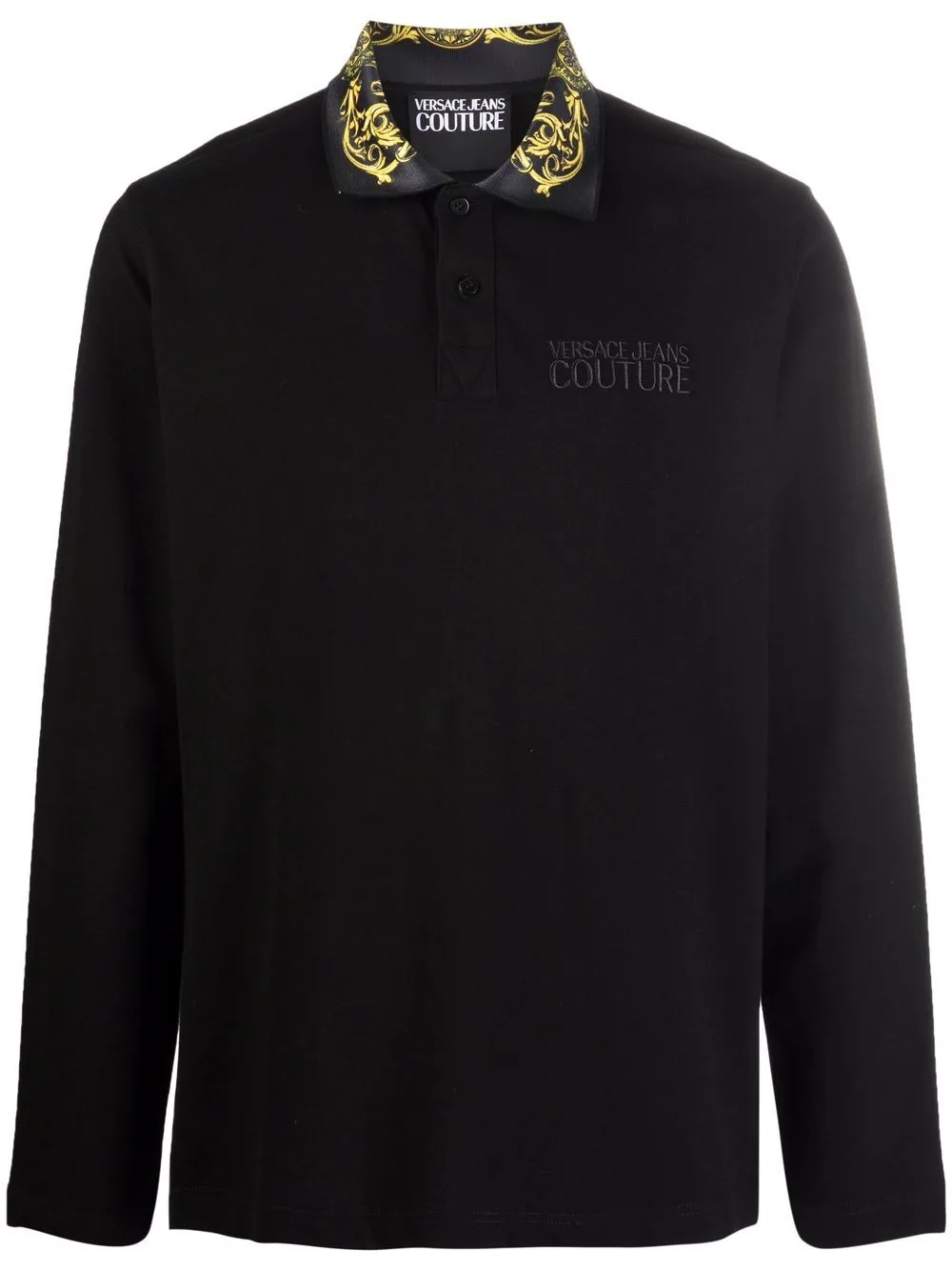 Barocco-collar polo shirt - 1