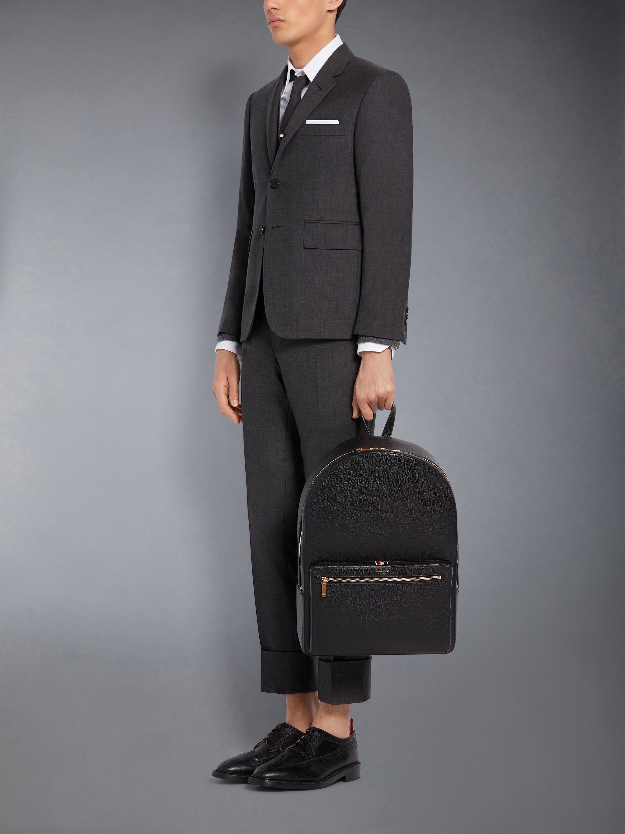 PEBBLE GRAIN STRUCTURED BACKPACK - 6
