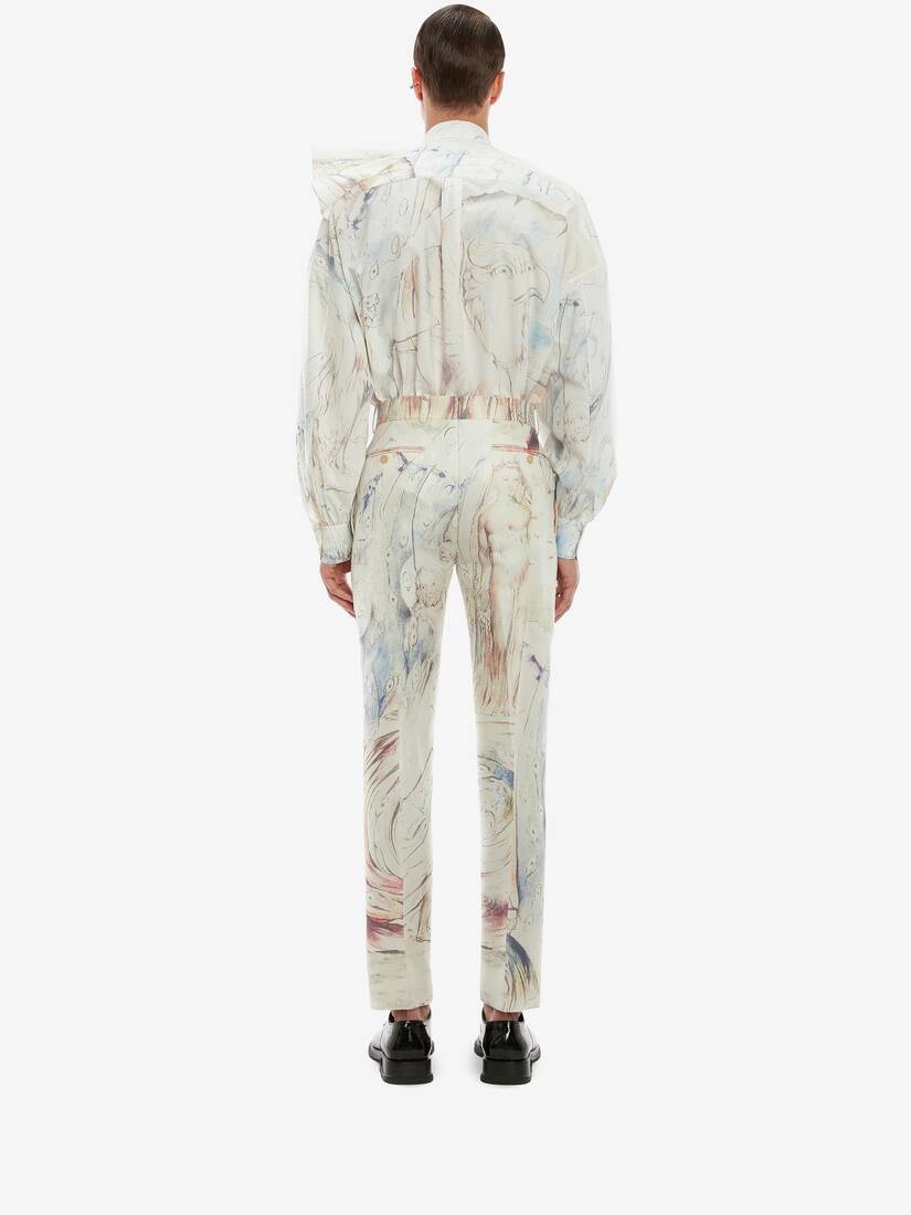 Blake Illustration Dante Ruffle Shirt in Multicolor - 4