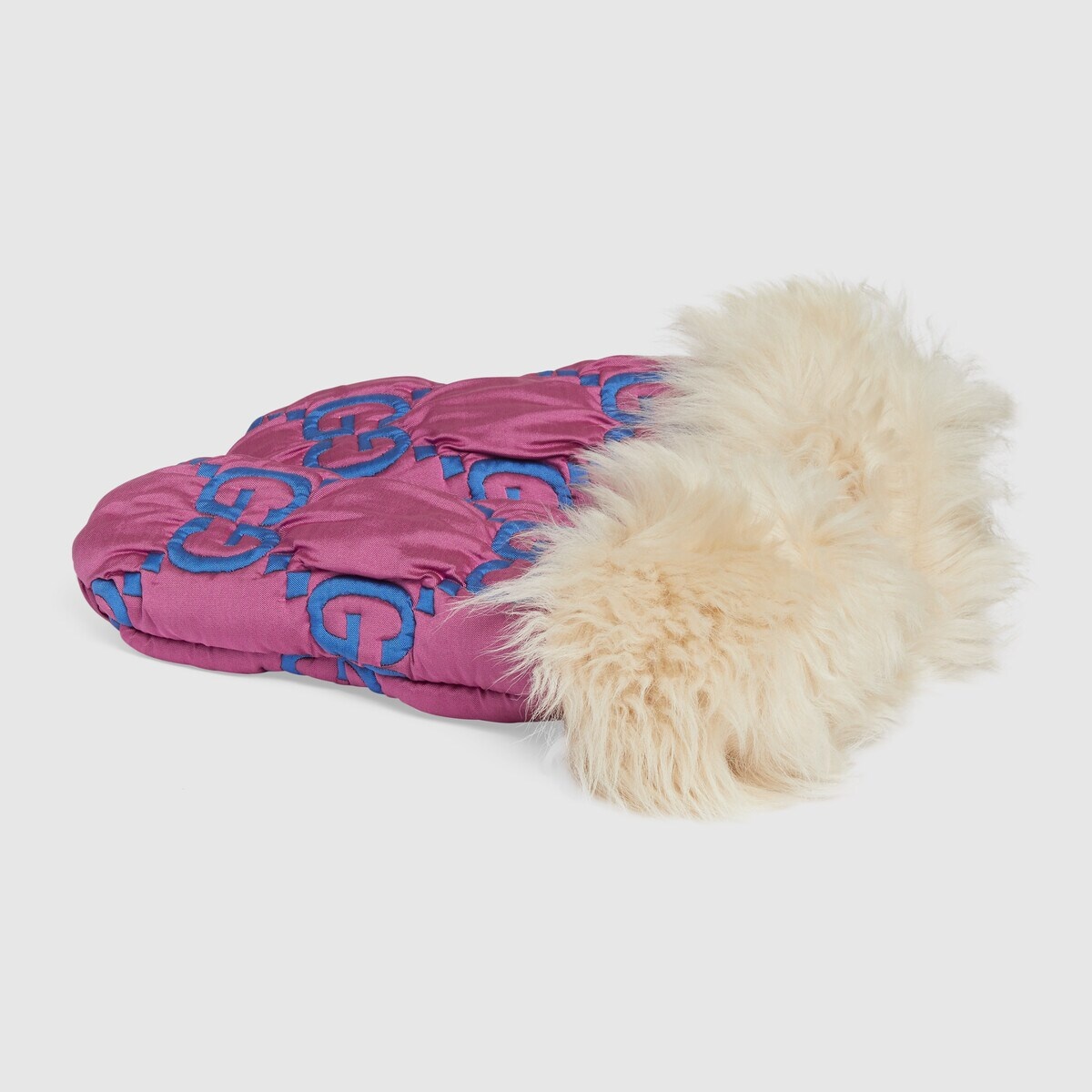 Quilted GG nylon mittens - 2