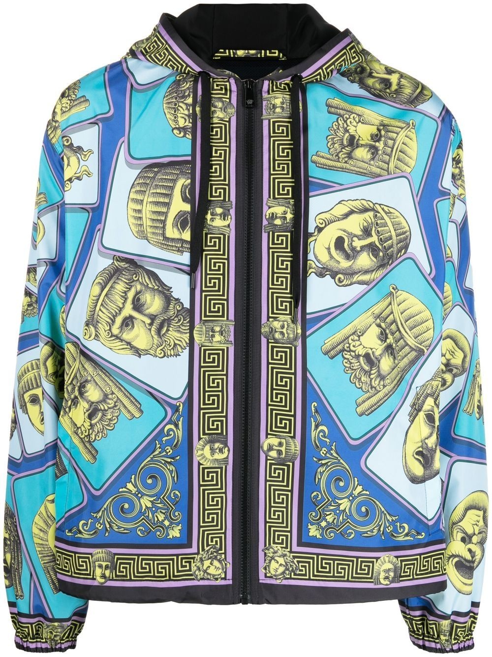 zip-up printed jacket - 1