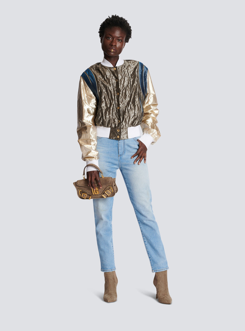 Balmain Faded denim slim fit jeans outlook