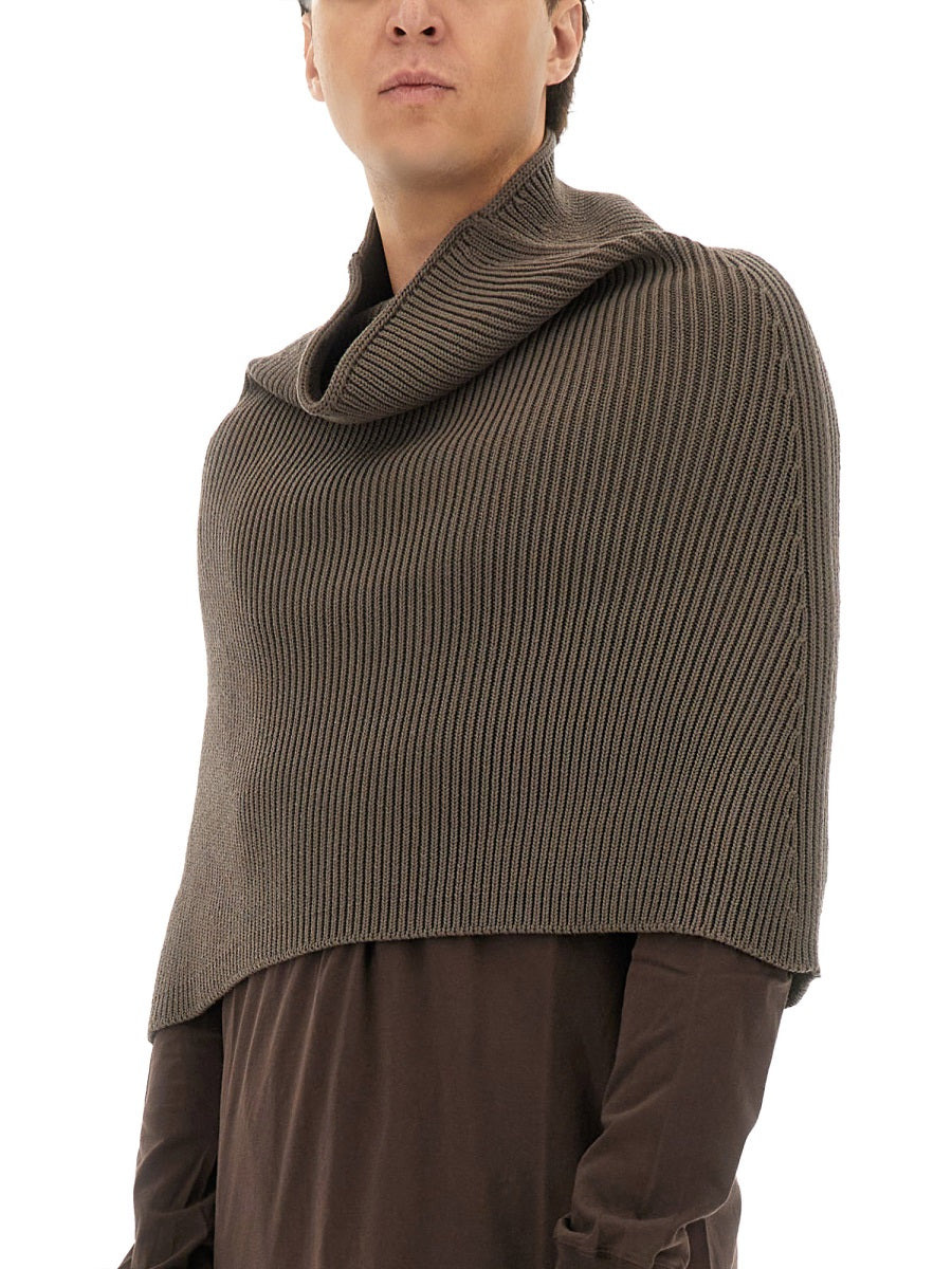 Rick Owens Men Knitted Cape - 4