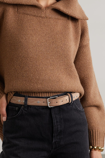 rag & bone South Dress studded suede belt outlook