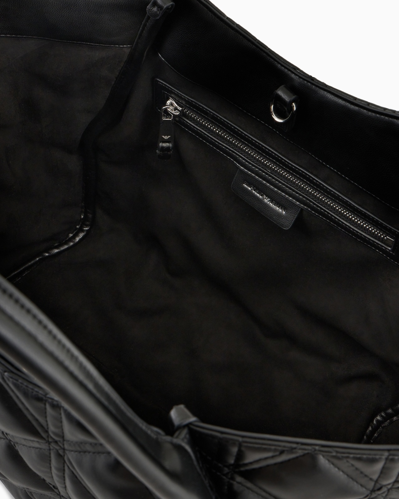 QUILTED NAPPA LEATHER-EFFECT SHOPPER BAG - 4