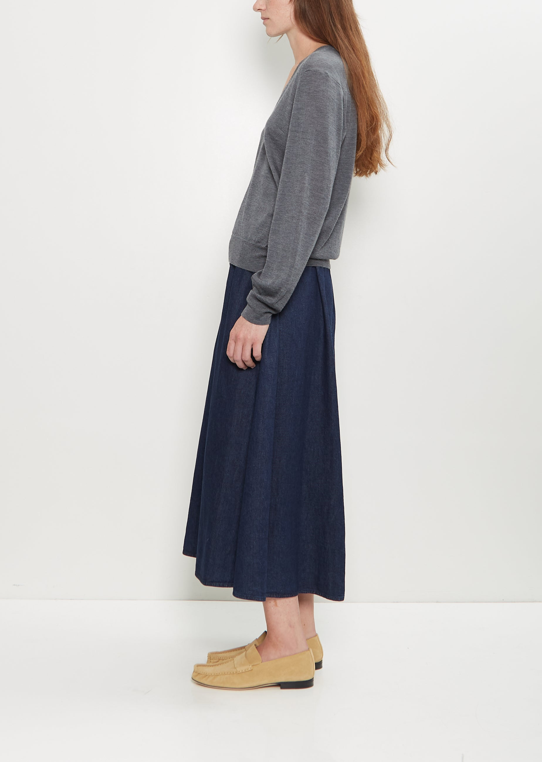 Julio Lightweight Cashmere Sweater — Anthracite Melange - 2