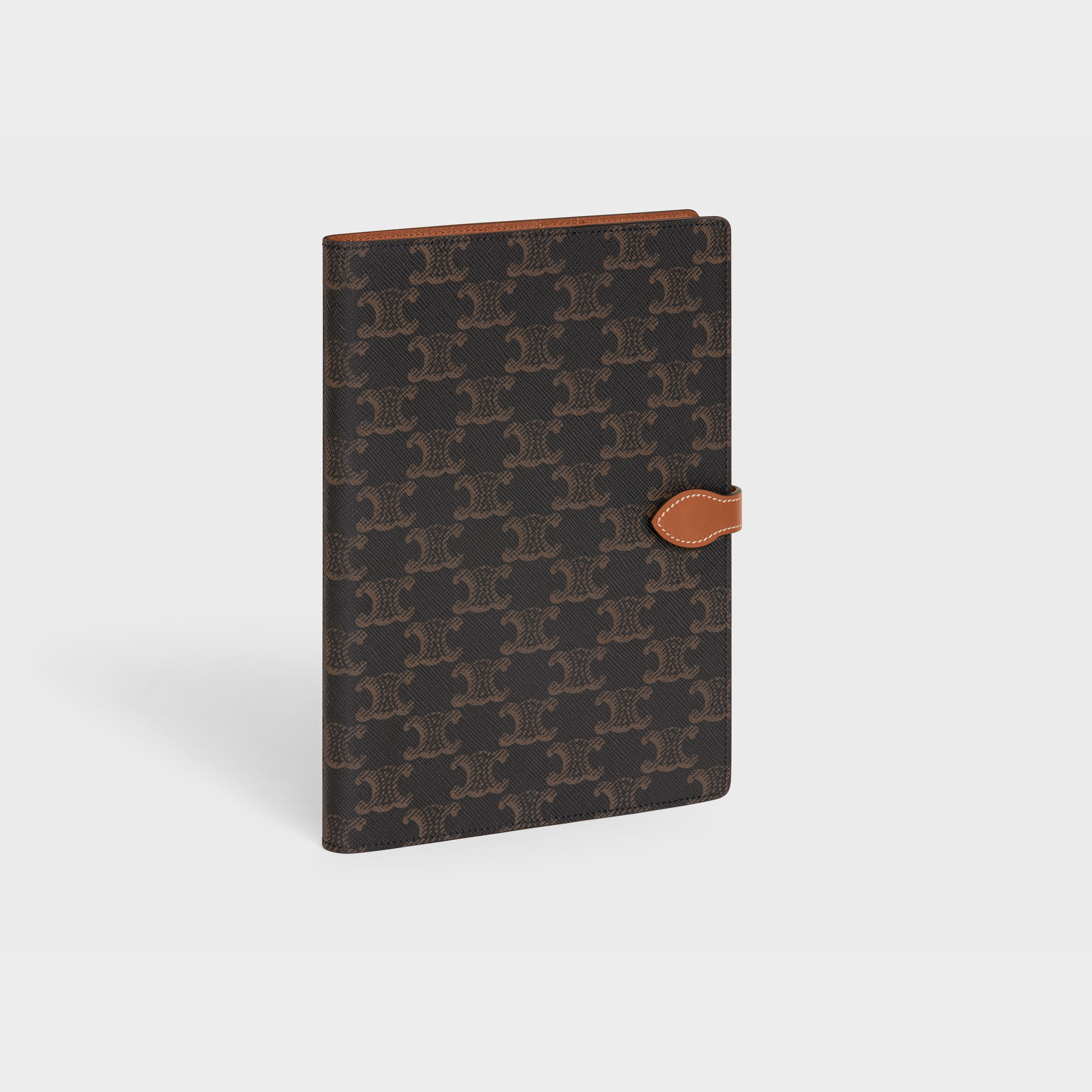 MEDIUM NOTEBOOK COVER IN TRIOMPHE CANVAS AND CALFSKIN - 2