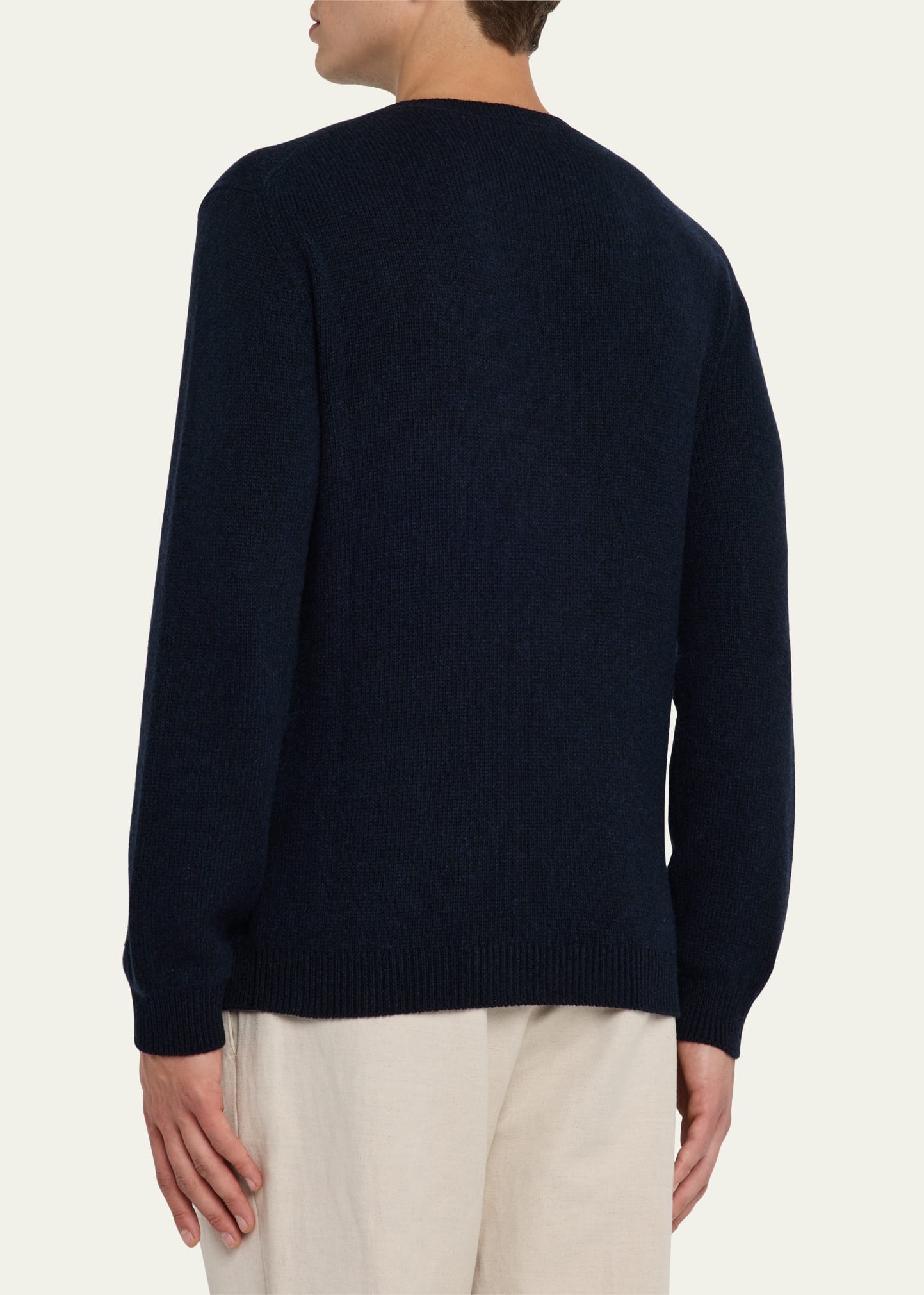 Men's Fobello Baby Cashmere Crewneck Sweater - 3