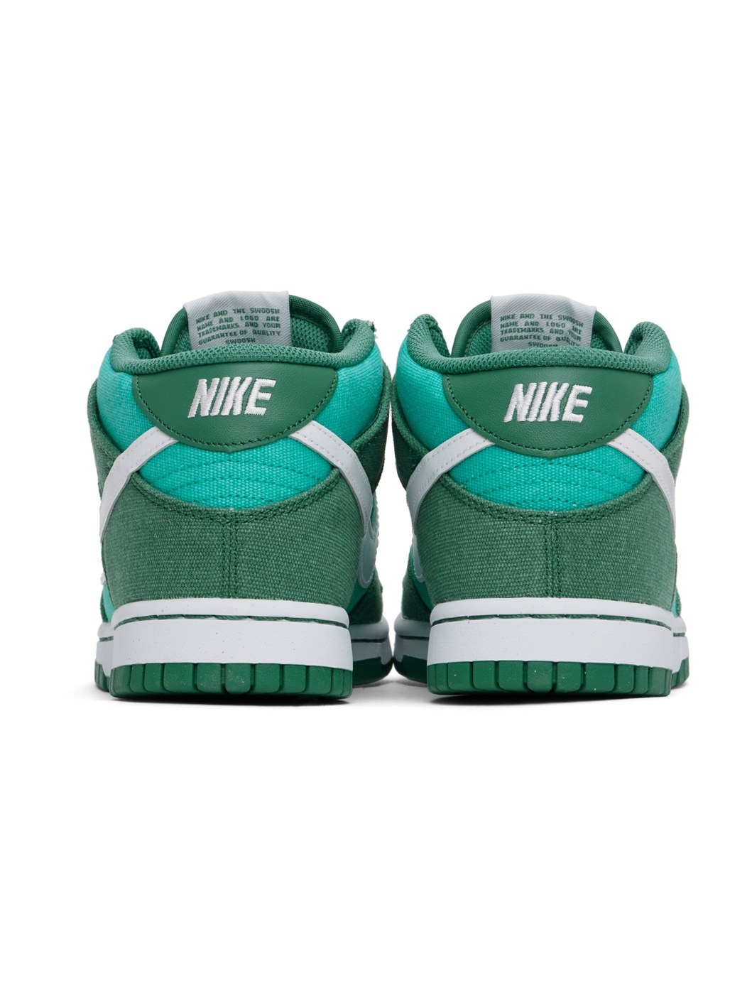 Green Dunk Mid Sneakers - 2